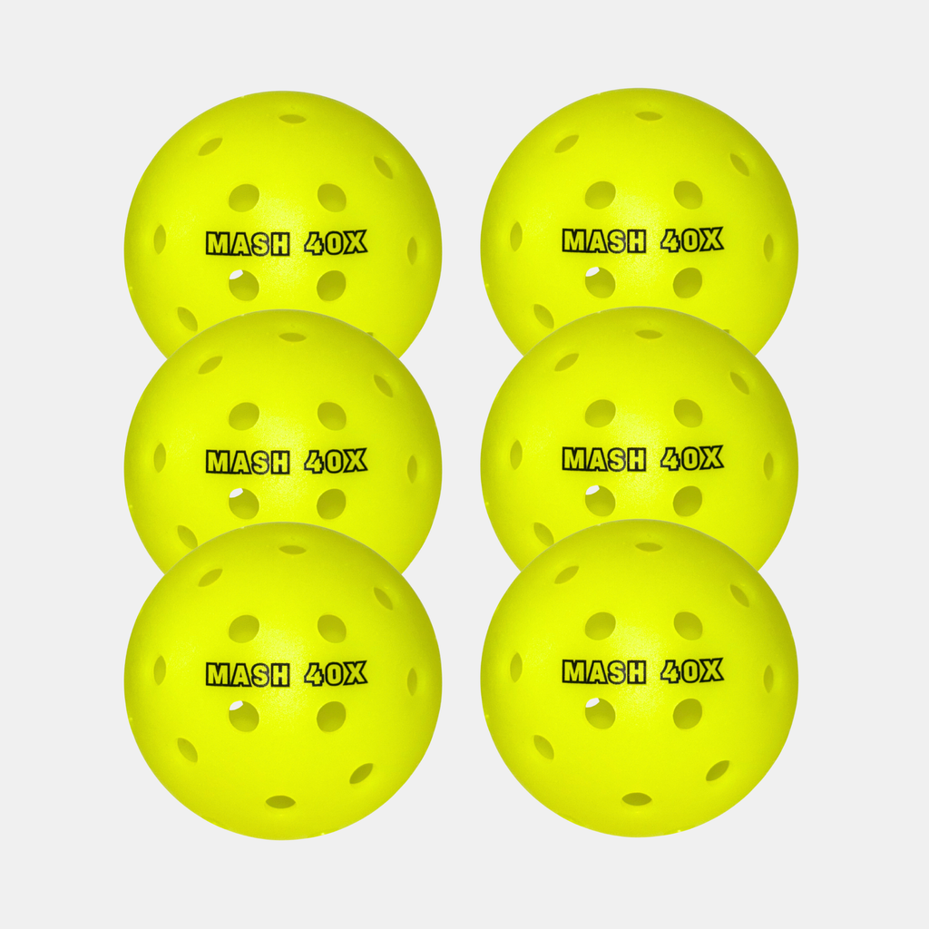 MASH 40X Professional Pickleballs (6 Pack)