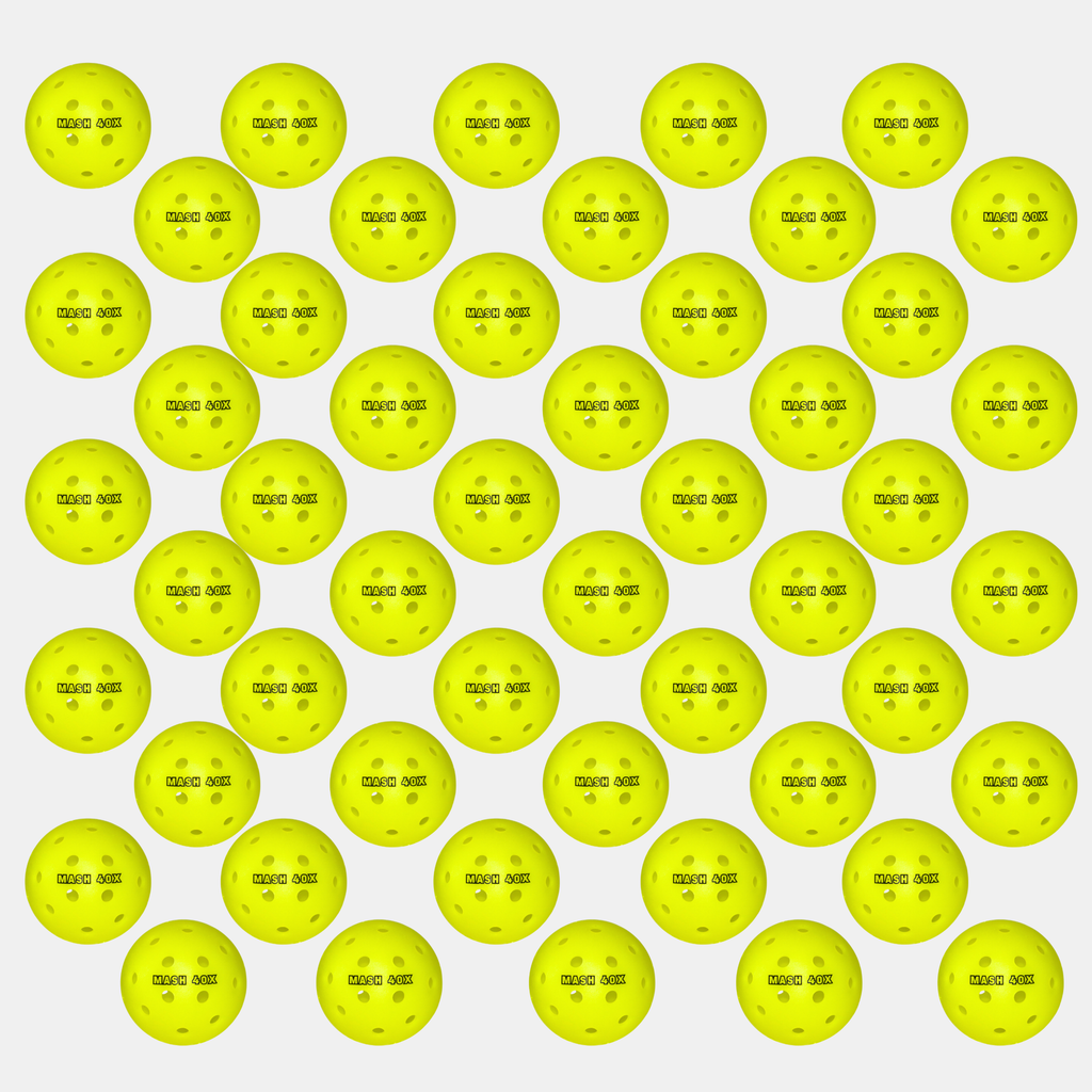 MASH 40X Professional Pickleballs (50 Pack)