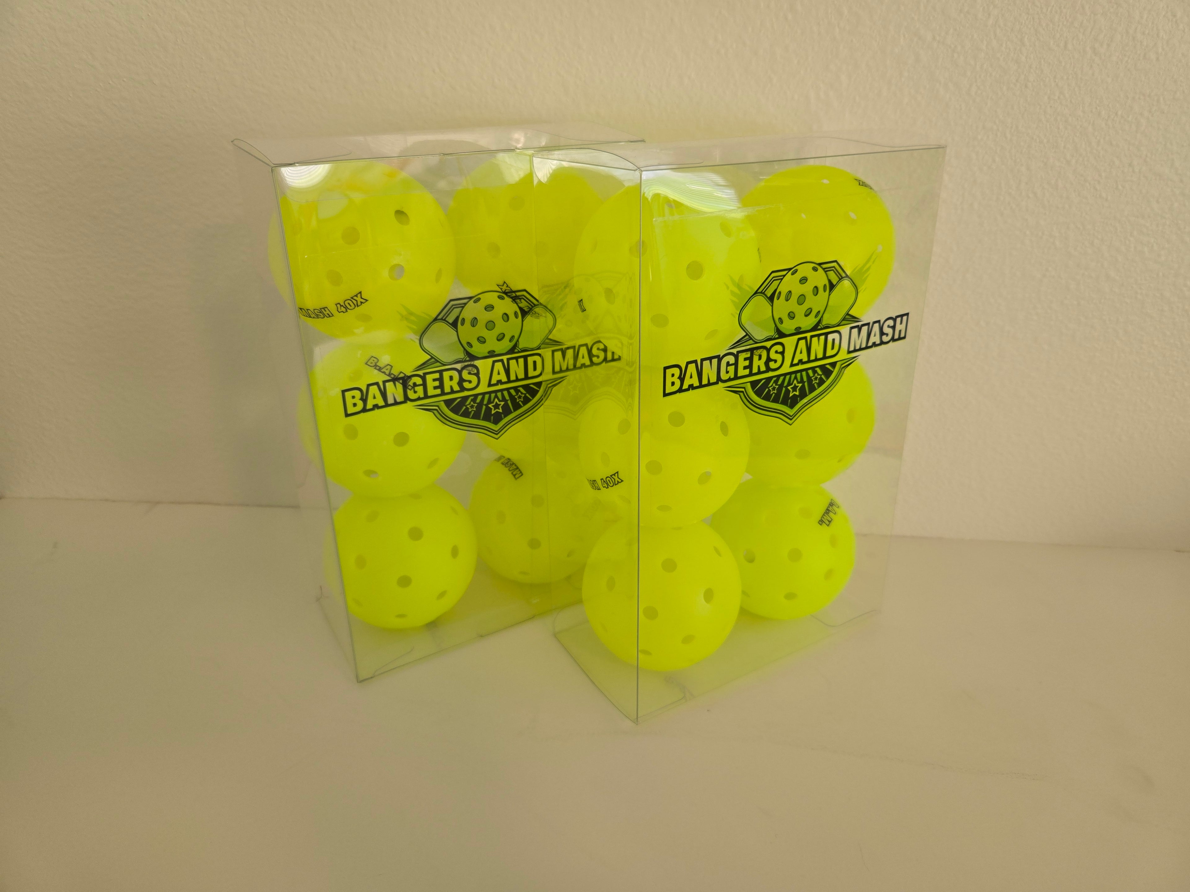 MASH 40X Professional Pickleballs (12 Pack)