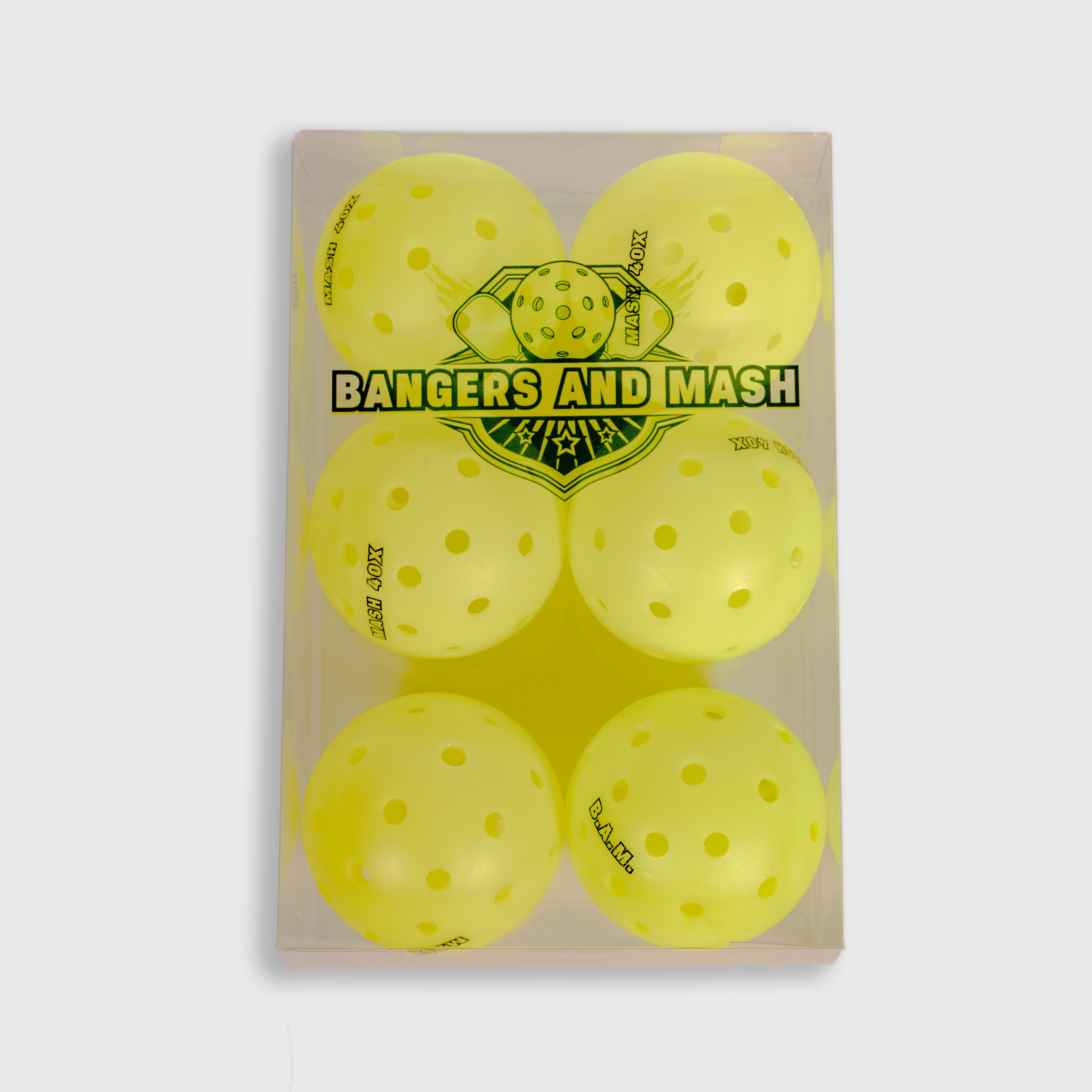 MASH 40X Professional Pickleballs (6 Pack)